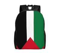 Seine Sac à dos de voile pour ordinateur portable 15,6" en tissu Oxford pour le travail, les affaires, les voyages, le sport, Drapeau de l'État de Palestine, taille unique