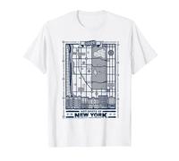 Seinfeld New York Map T-Shirt, Homme, Blanc, XL