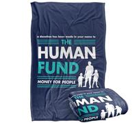 Seinfeld The Human Fund Plaid ultra doux au toucher soyeux - 91 x 147 cm