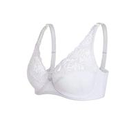 Seins à donner par circonstance Confort Lace Convertible Bralettes en Dentelle pour Femmes avec Bretelles Coussinets Amovibles Mark T Shirt, Blanc., 90C