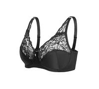 Seins à donner par circonstance Confort Lace Convertible Bralettes en Dentelle pour Femmes avec Bretelles Coussinets Amovibles Mark T Shirt, Noir , 110C