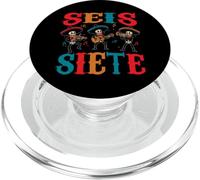 SEIS Siete 67 Meme Six Seven Dia de Los Muertos Sugar Skull PopSockets PopGrip pour MagSafe