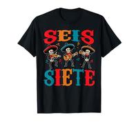 SEIS Siete 67 Meme Six Seven Dia de Los Muertos Sugar Skull T-Shirt