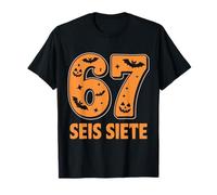 SEIS Siete Funny 67 Meme Mexican Los Muertos Calaveras T-Shirt