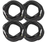 Seismic Audio - FS35 _ 4pack - 4 Lot de 10,7 m 1/10,2 cm vers 1/4 Pro Audio PA DJ câble de haut-parleur Calibre 14 - Heavy Duty