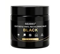 SEISSO Baume De Recoloration du Cuir 200 G, Kit De Réparation du Cuir, Kit De Crème De Réparation du Cuir, Restaurateur du Cuir, Les Canapés Et Les Sièges De Voiture (Noir)