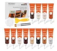 SEISSO Kit de Restauration du Bois, Réparation du Bois, Stylo de Retouche pour Meuble, Réparation des Rayures, Kit Réparation Parquet Stratifié