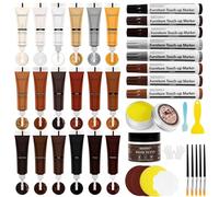 SEISSO Kit Reparation Parquet, 40 pièces Kit de Restauration du Bois, 18 couleurs, Réparation du Bois, Stylo de Retouche pour Meuble cire pour meubles en Bois, Réparez Facilement, Fissures, Taches