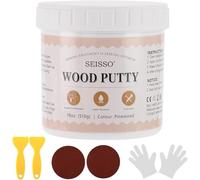 SEISSO Mastic pour bois Mastic pour bois, mastic pour bois 500g Mastic de remplissage prêt à l'emploi pour le bois, le parquet, les rayures et les trous sur les meubles et autres surfaces en bois