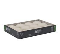 seit 1744 müller KERZEN Lot de 96 bougies décoratives, 30 mm x 45 mm, couleur cire ivoire, durée 4 heures, sans parfum, cire anti-goutte, qualité RAL