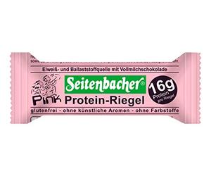 Seitenbacher Barres protéinées roses (avec morceaux de fraise, pack de 6 x 60 g)