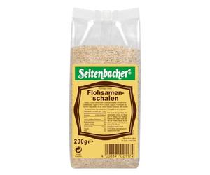 Seitenbacher Plantago ovata Coquilles de graines de psyllium - Naturel - Traitement intestinal - Gestion du poids - Régime alimentaire - Remplace les œufs - 1 x 200 g