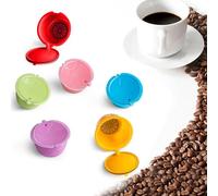 SeiudKty Lot de 6 capsules de café réutilisables pour machine à café Dolce Gusto
