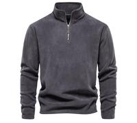 seiveini Pull en Polaire Homme Hiver à col Roulé 1/4 Zip Sweat d'hiver avec Demi-Fermeture Éclair Doublure Chaud Sweatshirt Thermique Veste sous-Pull Décontractée
