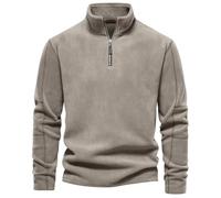 seiveini Pull en Polaire Homme Hiver à col Roulé 1/4 Zip Sweat d'hiver avec Demi-Fermeture Éclair Doublure Chaud Sweatshirt Thermique Veste sous-Pull Décontractée
