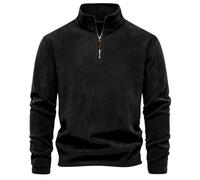 seiveini Pull en Polaire Homme Hiver à col Roulé 1/4 Zip Sweat d'hiver avec Demi-Fermeture Éclair Doublure Chaud Sweatshirt Thermique Veste sous-Pull Décontractée