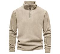 seiveini Pull en Polaire Homme Hiver à col Roulé 1/4 Zip Sweat d'hiver avec Demi-Fermeture Éclair Doublure Chaud Sweatshirt Thermique Veste sous-Pull Décontractée