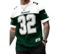 seiveini T-Shirt Homme Manches Courtes Col Rond Tee Shirt Été Imprimés de Lettres Hip Hop Haut Basique sous-Vêtement Techwear Streetwear A Armée Verte XXL