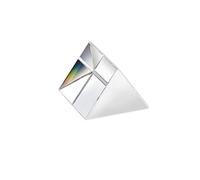 SEIWEI 1 pièce en verre optique K9 en cristal triangulaire Prisme triple clair pour les effets de photographie, enseignement de la physique et spectre de lumière Kit d'optique (30 mm)