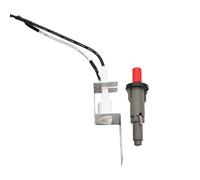 SEIWEI 80462 Kit d'allumage pour barbecue à gaz avec bouton poussoir compatible avec les barbecues à gaz Weber Q100 et Q200 pour pièces de rechange ou d'entretien