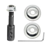 SEIWEI Adaptateur de meuleuse à arbre de moteur de 12 mm pour ponceuse, polisseuse, meule, rotative - Adaptateur d'arbre moteur, 2 rondelles, 1 clé, 1 écrou inclus