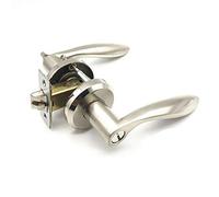 SEIWEI Ensemble de loquets de poignée de porte, serrure à trois leviers pour portes intérieures, poignée de porte d'entrée d'entrée pour passage et salle de bain