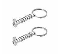 SEIWEI Lot de 2 broches à dégagement rapide, accessoires marins en acier inoxydable, goupilles à ressort pour charnière de pont de bateau, audio de scène, remorque (B)
