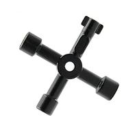 SEIWEI Lot de 2 clés multifonctions en alliage de zinc pour radiateur, compteur électrique, eau, gaz, armoire, vanne