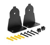 SEIWEI Lot de 2 supports de montage pour barre de son noire, support mural compatible avec barre de son incurvée Samsung HW-J4000 HW-J6000 HW-J6500