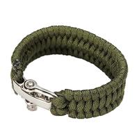 SEIWEI Paracord Bracelet de survie en corde de parachute tressé extérieur avec boucle réglable en acier inoxydable pour camping, bateau et randonnée (rouge), twenty_two_point_five_centimeters, Acier
