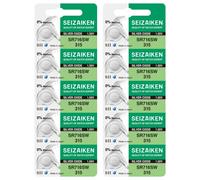 Seizaiken 315 SR716SW Lot de 10 piles pour montre à l'oxyde d'argent 1,55 V 0 % Hg Fabriqué au Japon par Seiko