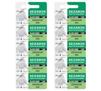 Seizaiken Seiko 394 SR936SW Lot de 10 piles oxyde d'argent pour montre 1,55 V 0 % Hg