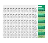 Seizaiken Seiko SR621SW 364 SR621SW Lot de 100 Piles pour Montre à l'oxyde d'argent 1,55 V 0% HG