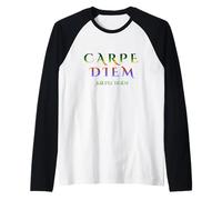 Seize Day Citation de Carpe Diem Latin Inspiration Tropical Manche Raglan