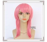 SEIZIS Cosplay Wig Anger Santo Haru Chikage Tokyo Avenger Longs Cheveux raides avec des Cheveux Roses vers l'intérieur cos Perruque Santo Haru Chikage (Rose)