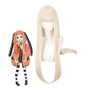 SEIZIS Cosplay Wig Anime Cosplay Perücke für KAKEGURUI Haar Kunsthaar Perücken mit Gratis Perückenkappe