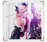 SEIZIS Cosplay Wig Anime Perruques La Fin de l'ange Flamboyant Cruella Percy Reine fumée Rose Tigre Clip Cosplay Perruque