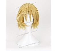 SEIZIS Cosplay Wig Axis Powers Hetalia APH Hetalia Kanada Cosplay Perücke Hellgoldene Kurzmode Synthetisches Haar + Perückenkappe ALS Bild