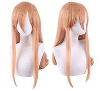 SEIZIS Cosplay Wig Chainsaw Man Power Cosplay-Perücke für Damen und Mädchen, Lang, Orange