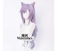SEIZIS Cosplay Wig Genshin Impact Ting Ni Dieu sculpté Perruque cos ensoleillée Double Queue de Cheval Angles vifs dégradé sculpté tutoriel de Style ensoleillé la Version complète est Sortie