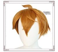 SEIZIS Cosplay Wig Hara God daddalia mâle Cosplay Perruque gorou avec des Oreilles d'animaux réversible Cheveux Cheveux Courts Razer