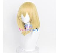 SEIZIS Cosplay Wig Howl's Moving Castle Howl cos Perruque Perruque dorée spéciale