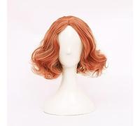 SEIZIS Cosplay Wig Jeu de rôle for P5 Persona 5 Haru Okumura Court bouclé Mixte Orange Rose Cheveux résistant à la Chaleur Cosplay Perruque