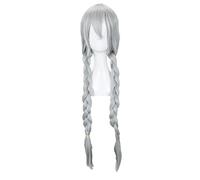 SEIZIS Cosplay Wig Jeu de rôle for Zootopia Lapin Lapin Officier Judy Hopps Cosplay Perruque Longue Couleur mélangée Cheveux