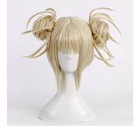 SEIZIS Cosplay Wig Jeu de rôle ForAnime Himiko Toga Perruque Blonde Claire queues de Cheval Perruque Cosplay résistant à la Chaleur
