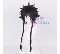 SEIZIS Cosplay Wig La période Bleue Hashida Yuu cos Perruque Cheveux Courts bouclés inversés et Longue Perruque tressée