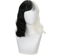 SEIZIS Cosplay Wig Noir et Blanc Magique Femme Libera cos Perruque Speckle Chien Cruella européenne et Femmes Pleine tête Ensemble usines en Gros