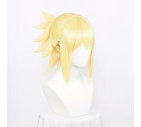 SEIZIS Cosplay Wig Perruque Anime Dr.Stone Cosplay Perruque Kohaku, Perruque Blonde, Perruque Costume Halloween, for Halloween, Fête Costumée, Spectacle Anime, Événement Cosplay, Concerts
