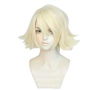 SEIZIS Cosplay Wig Perruque Anime for Tiger Bunny Ivan Karelin Perruque Cosplay,Perruque Blonde Courte,Perruque Halloween Costume,pour Halloween,Fête Costumée,Série Anime,Événement Cosplay,Concerts