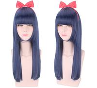 SEIZIS Cosplay Wig Perruque Anime Team Epic Cosplay Pipimi Perruque,Perruque Longue Bleue,Perruque Halloween Costume,pour Halloween,Fête Costumée,Série Anime,Événement Cosplay,Concerts
